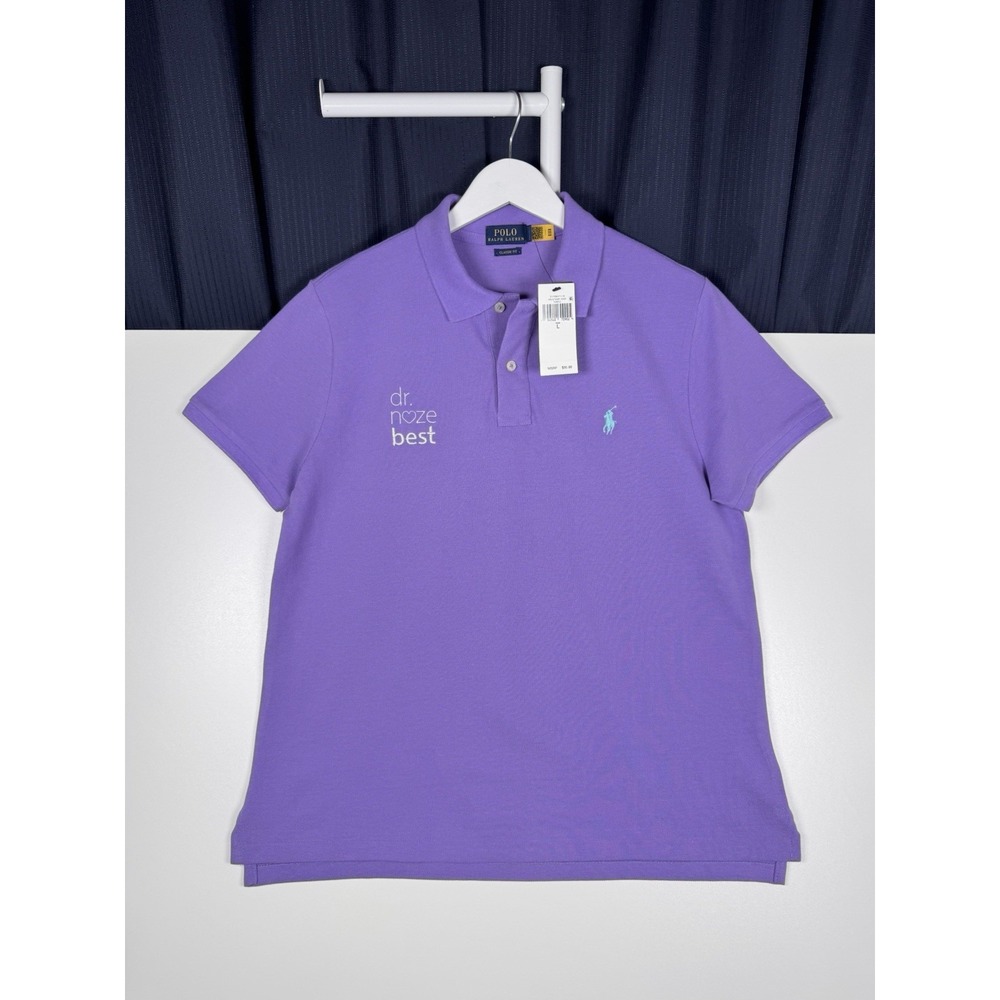 NEW - RALPH LAUREN Purple Polo - DR. NOZE BEST - Women's Large